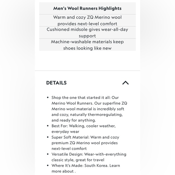 Allbirds Wool Runners blue mens 11 - Picture 4 of 9